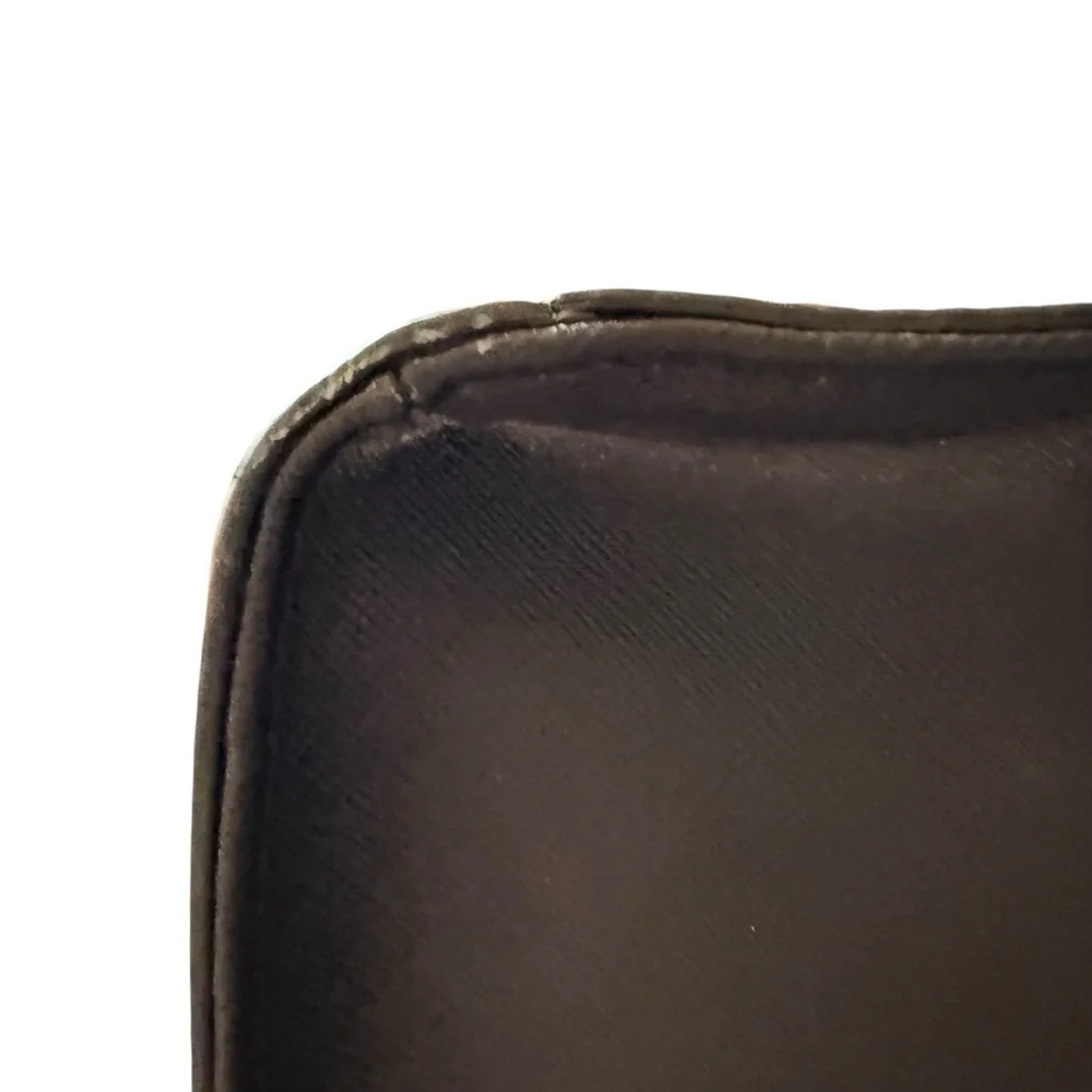 Michael Kors Black Saffiano Leather Satchel with Gold Hardware